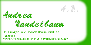 andrea mandelbaum business card